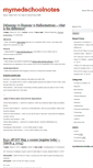 Mobile Screenshot of mymedschoolnotes.com